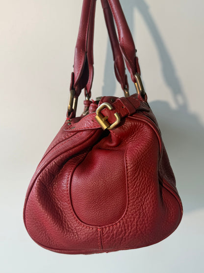 Chloe Red Paddington Medium Satchel Bag