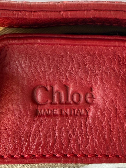 Chloe Red Paddington Medium Satchel Bag