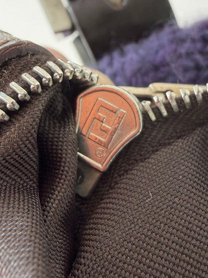 Vintage Fendi Purple Knit Baguette