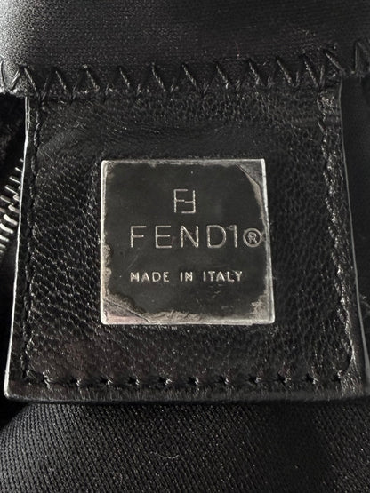 Fendi Black Neoprene Mamma Baguette