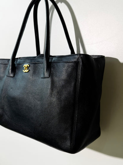 Chanel Executive Cerf Shopping Tote Bag