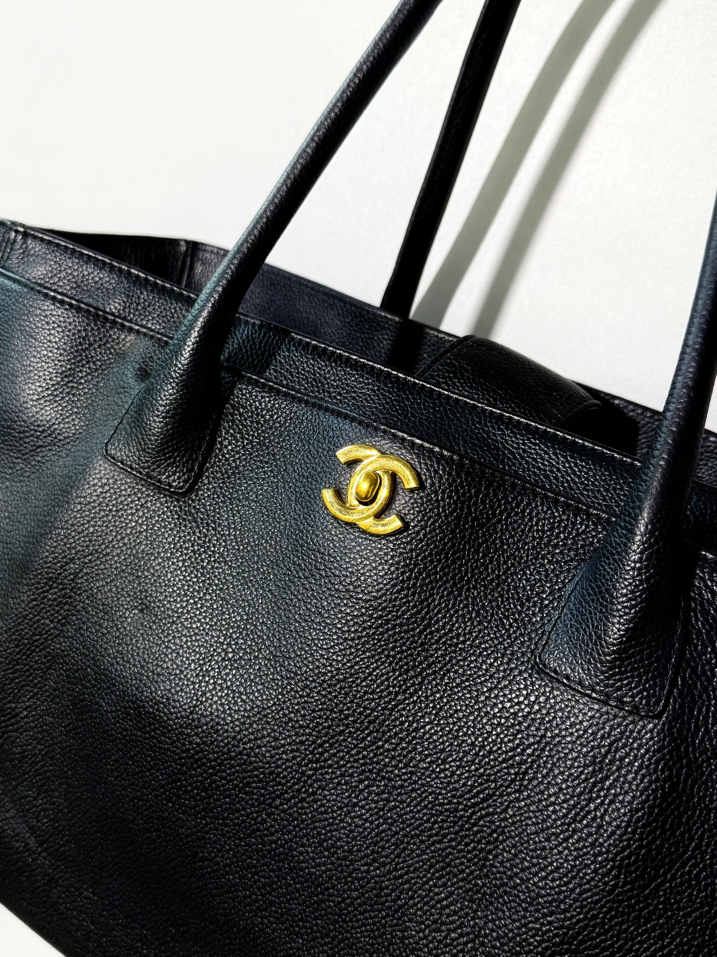 Chanel Executive Cerf Shopping Tote Bag