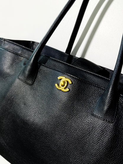 Chanel Executive Cerf Shopping Tote Bag