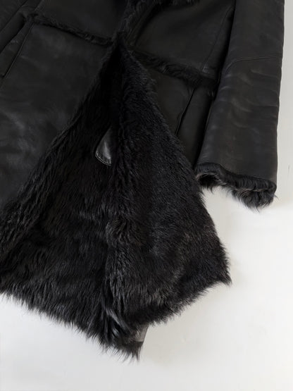 2000’s Gucci by Tom Ford Black Shearling Leather Coat