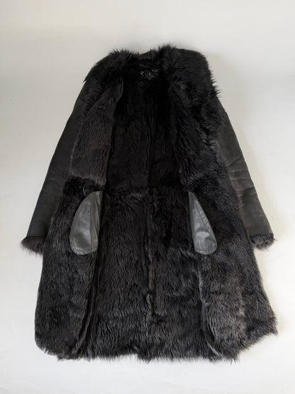 2000’s Gucci by Tom Ford Black Shearling Leather Coat