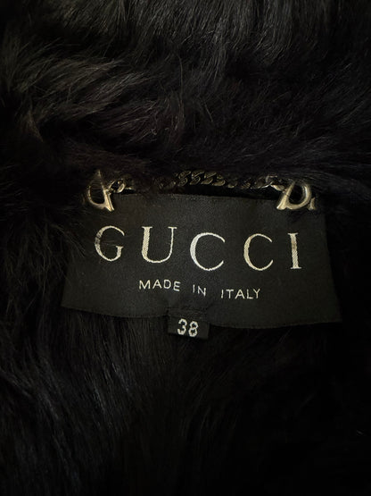 2000’s Gucci by Tom Ford Black Shearling Leather Coat