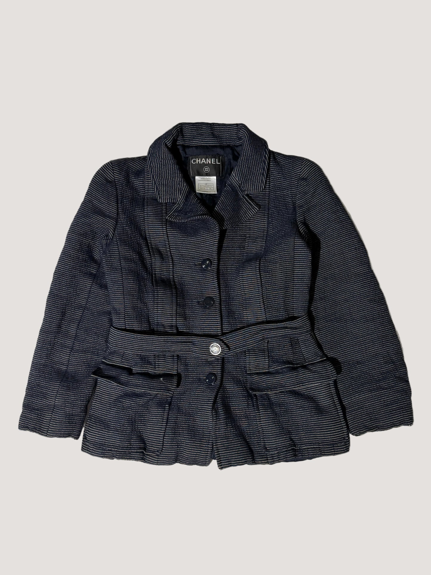 2001 Chanel Pinstripe Blazer
