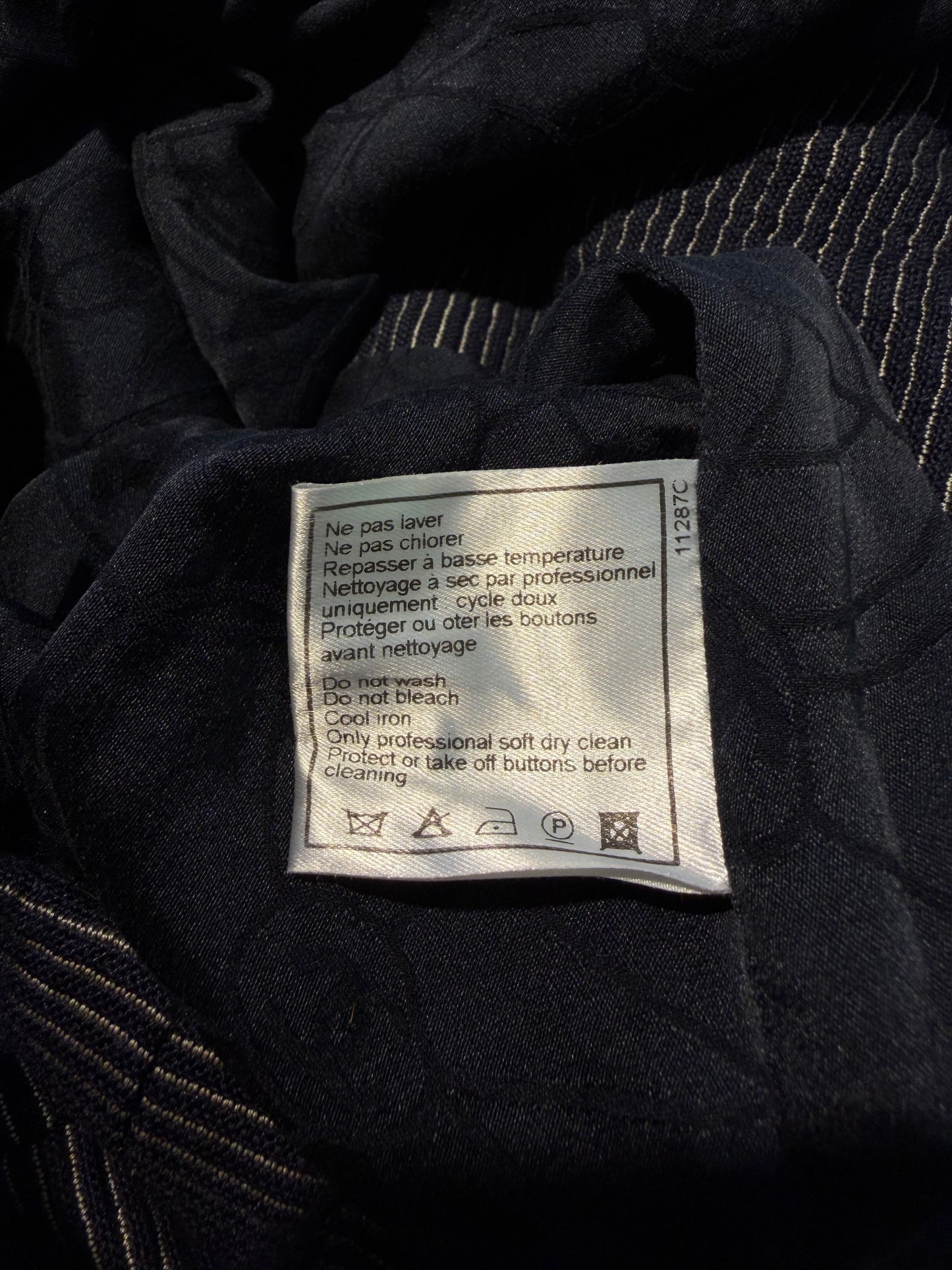 2001 Chanel Pinstripe Blazer