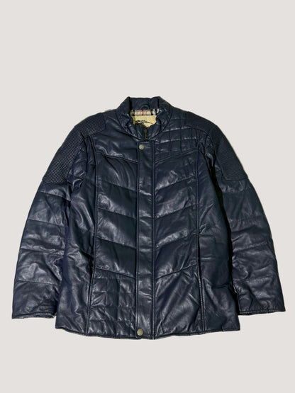 Burberry London Nova Check Lining Quilted Leather Jacket