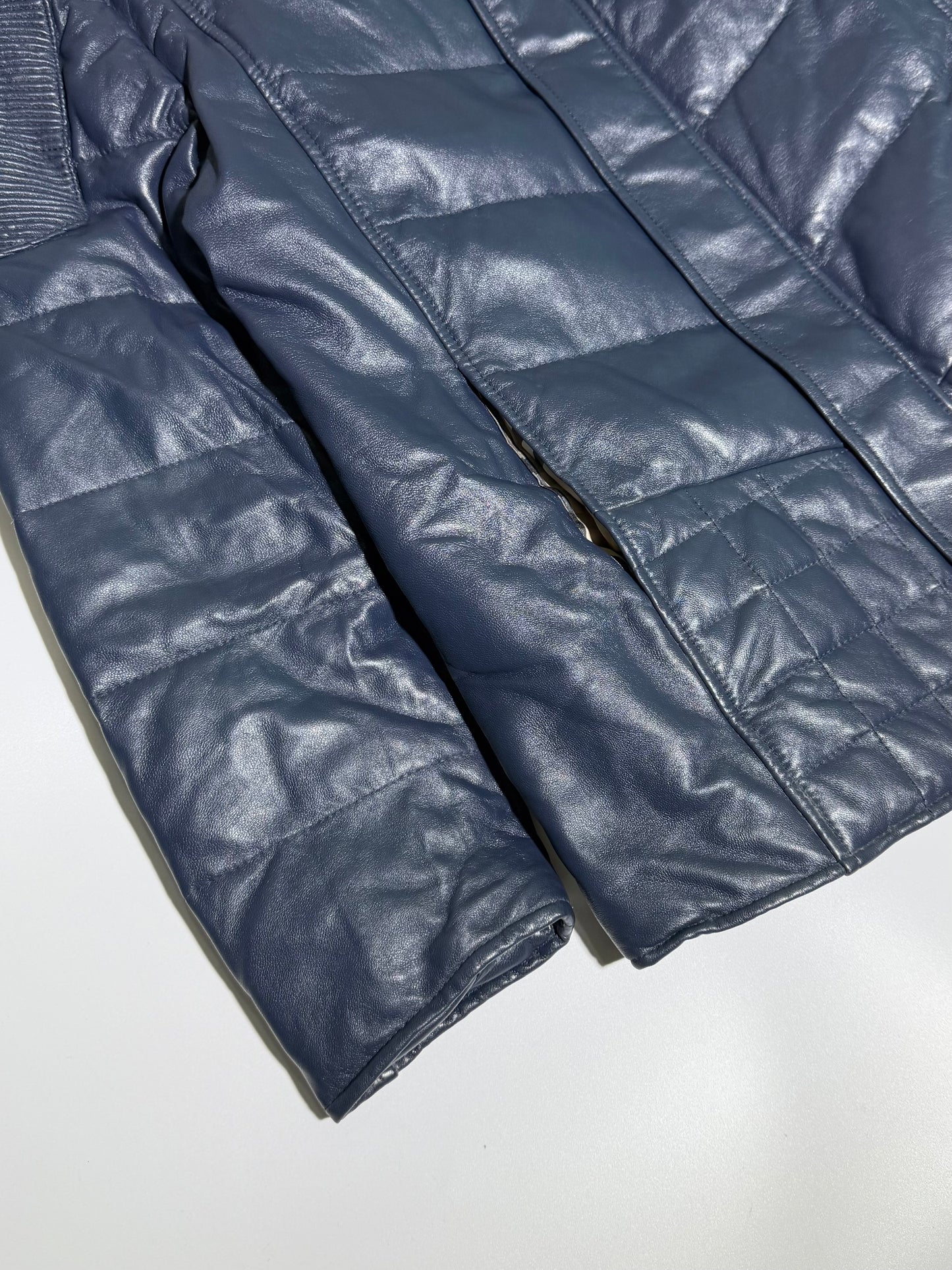 Burberry London Nova Check Lining Quilted Leather Jacket