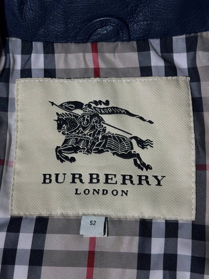 Burberry London Nova Check Lining Quilted Leather Jacket
