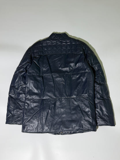 Burberry London Nova Check Lining Quilted Leather Jacket