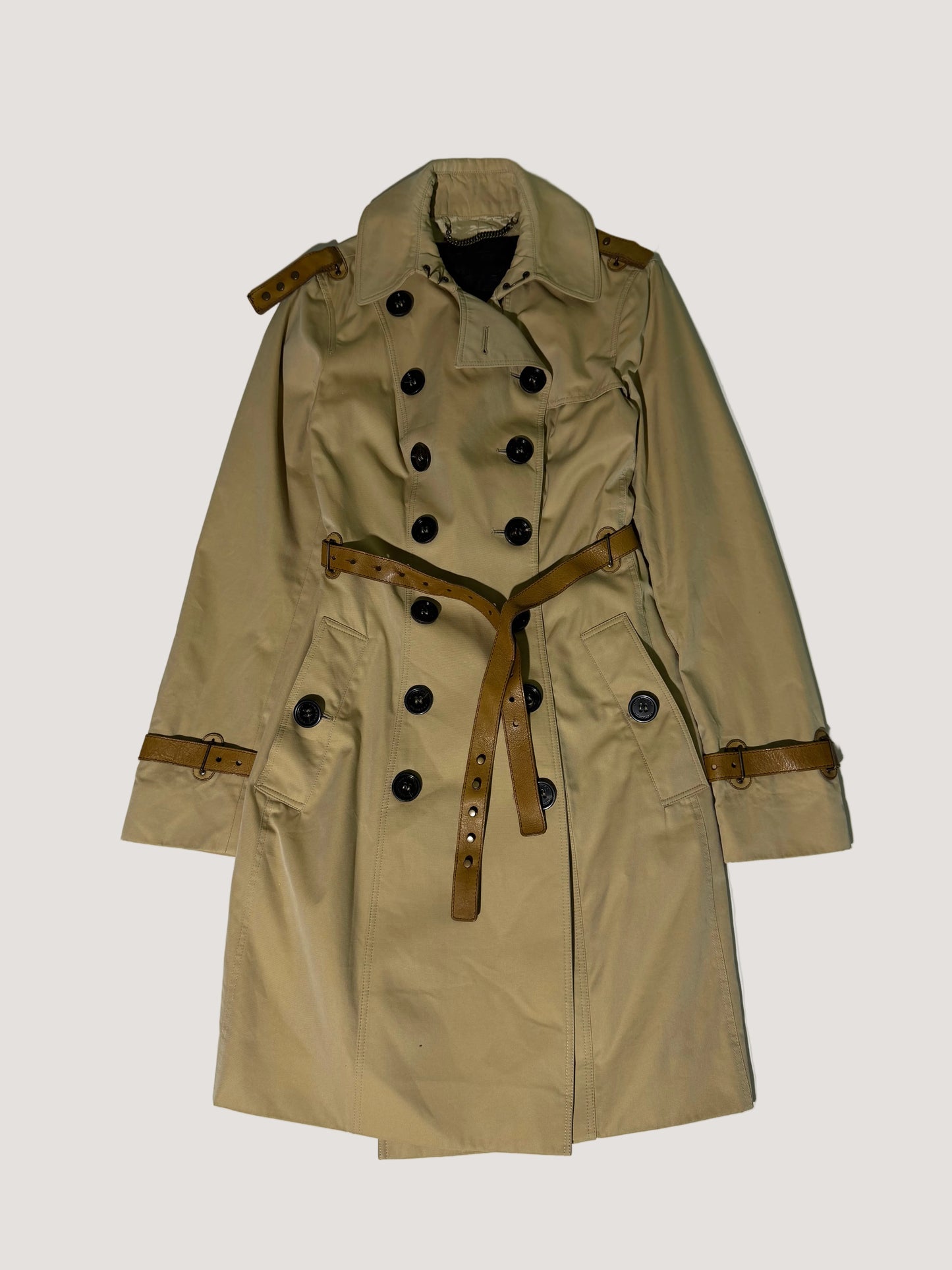 Burberry Prorsum Belted Trench Coat Jacket