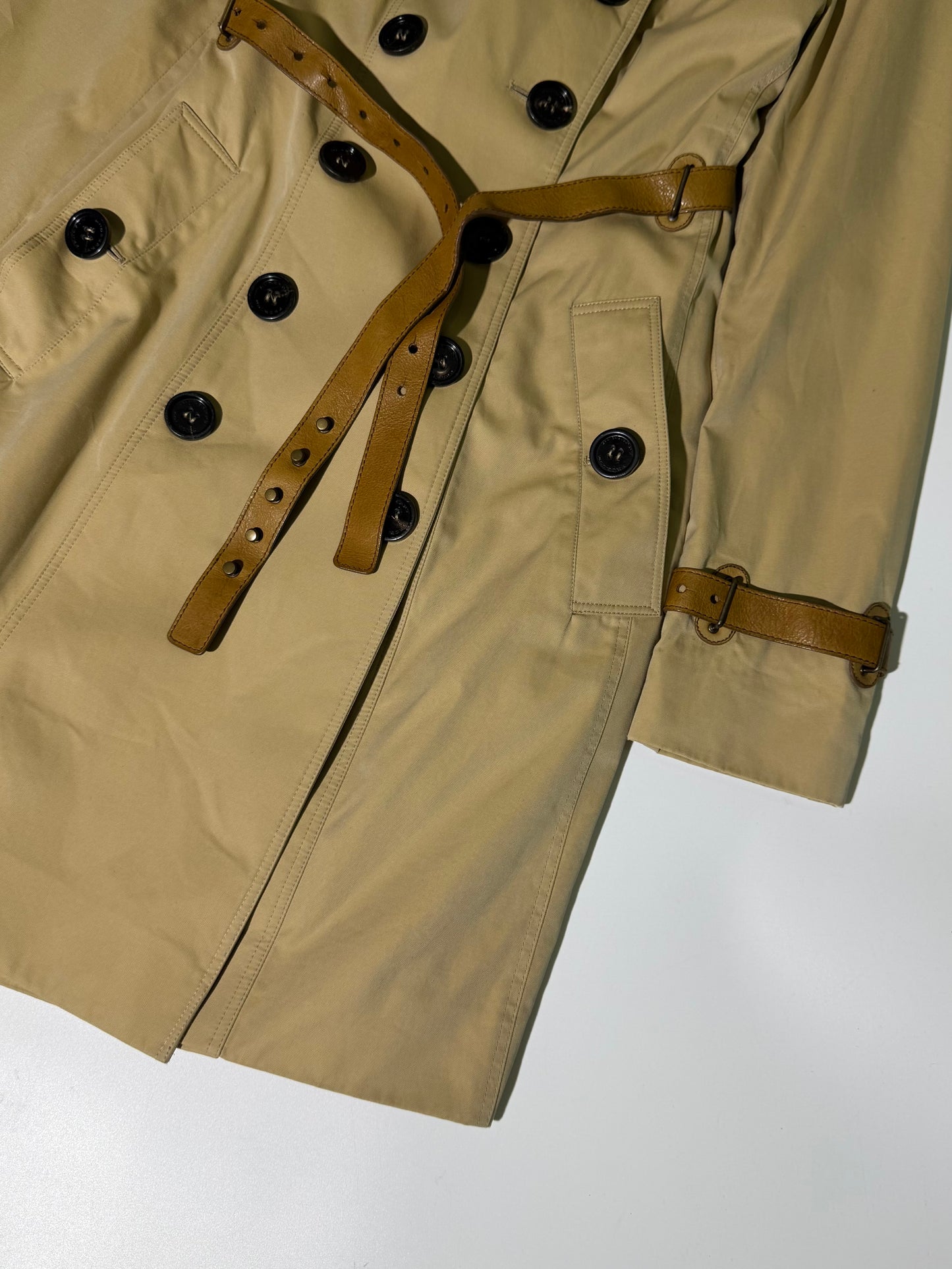 Burberry Prorsum Belted Trench Coat Jacket