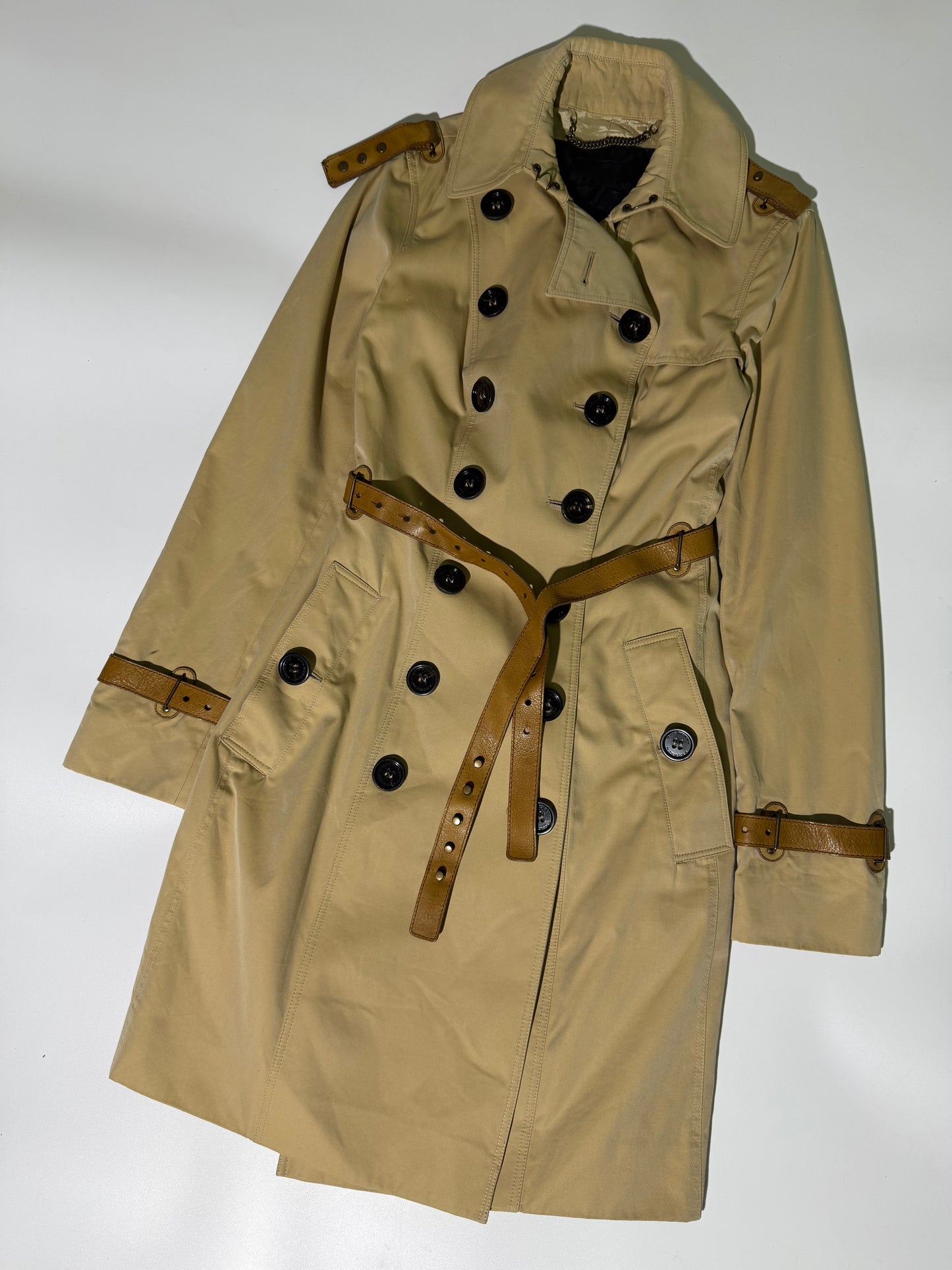Burberry Prorsum Belted Trench Coat Jacket