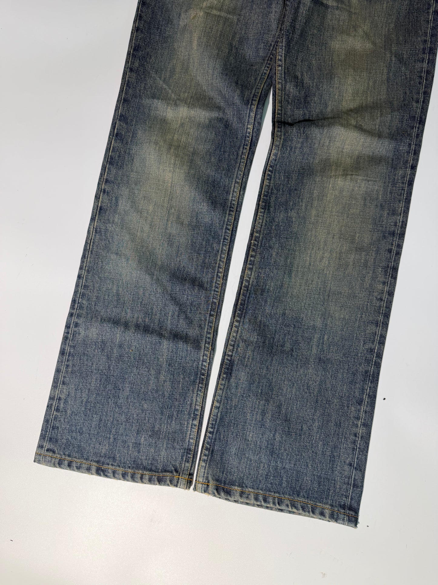 Vintage Helmut Lang Mud-Washed Classic-Cut Denim Pants