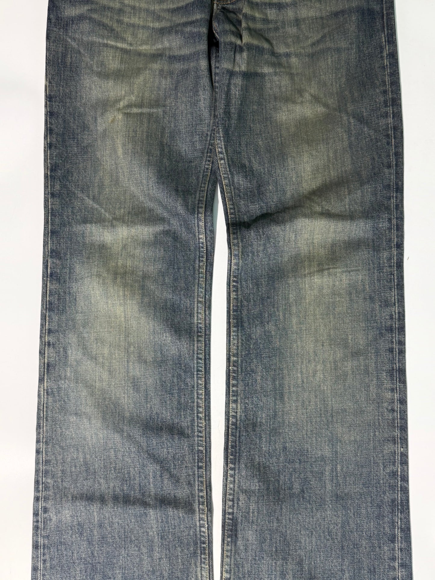 Vintage Helmut Lang Mud-Washed Classic-Cut Denim Pants