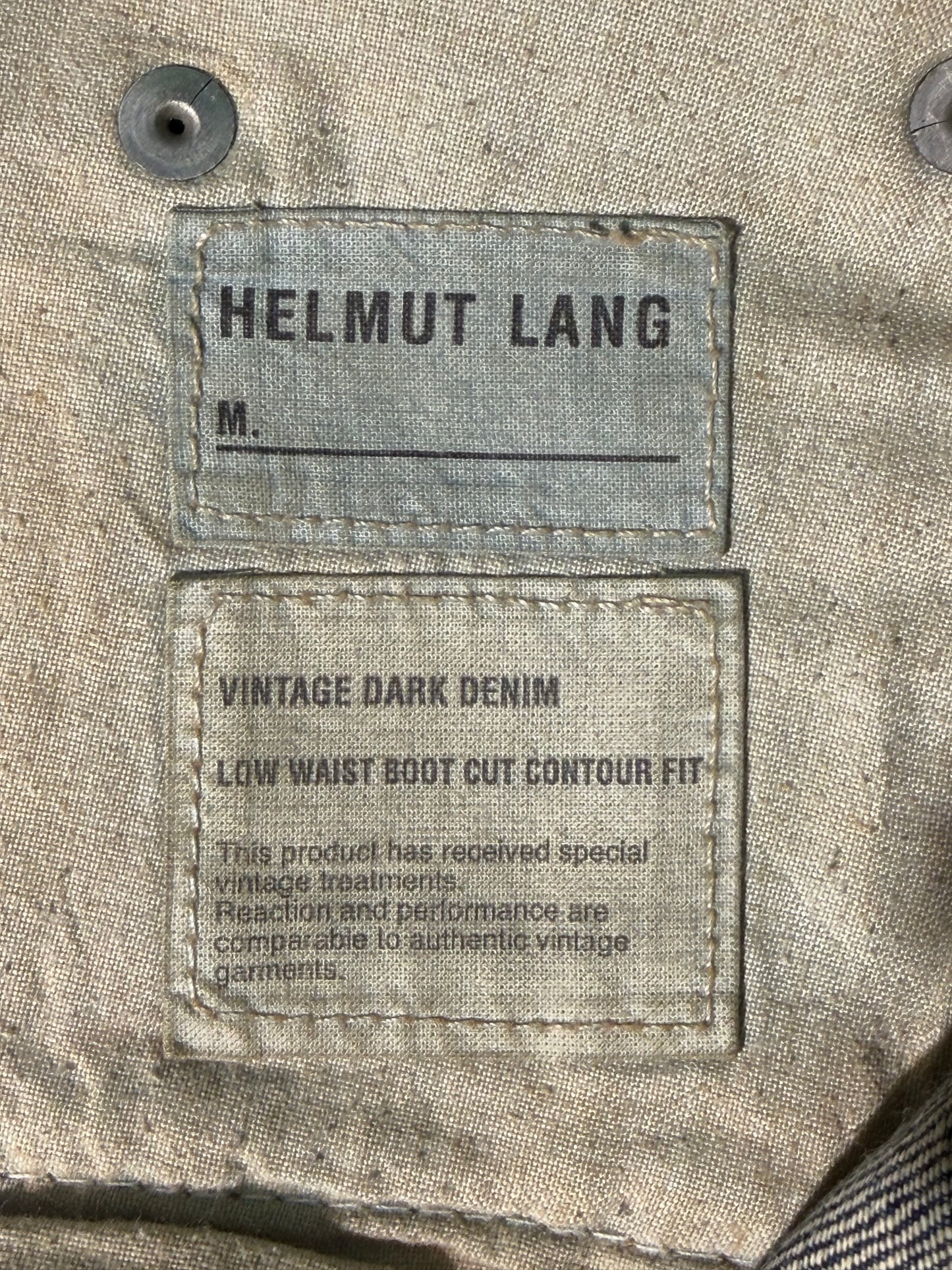 Vintage Helmut Lang Mud-Washed Classic-Cut Denim Pants