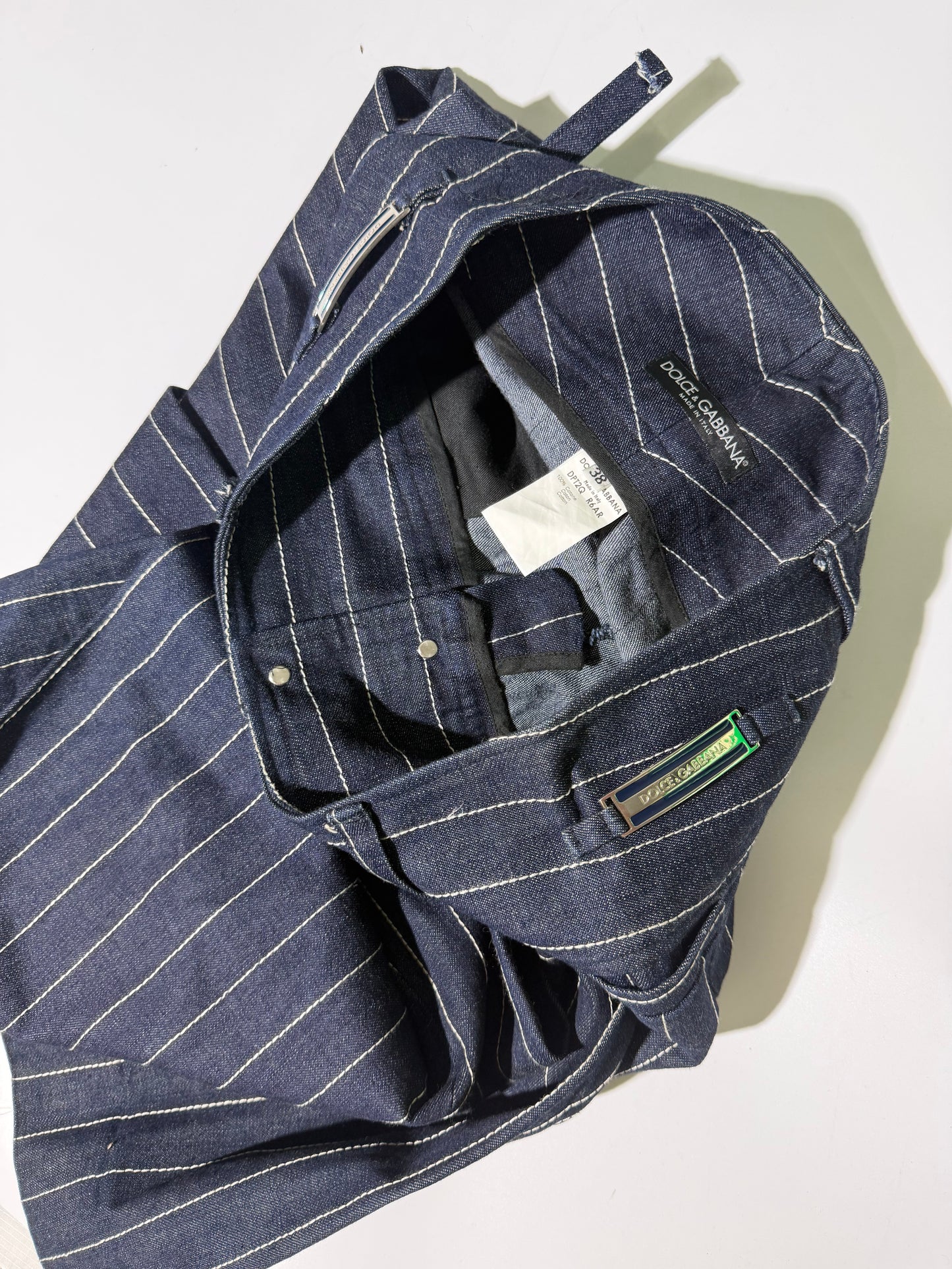 Dolce & Gabbana Pinstriped Flared Jeans