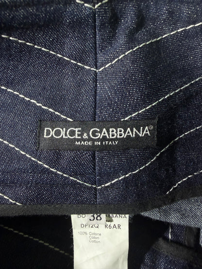 Dolce & Gabbana Pinstriped Flared Jeans