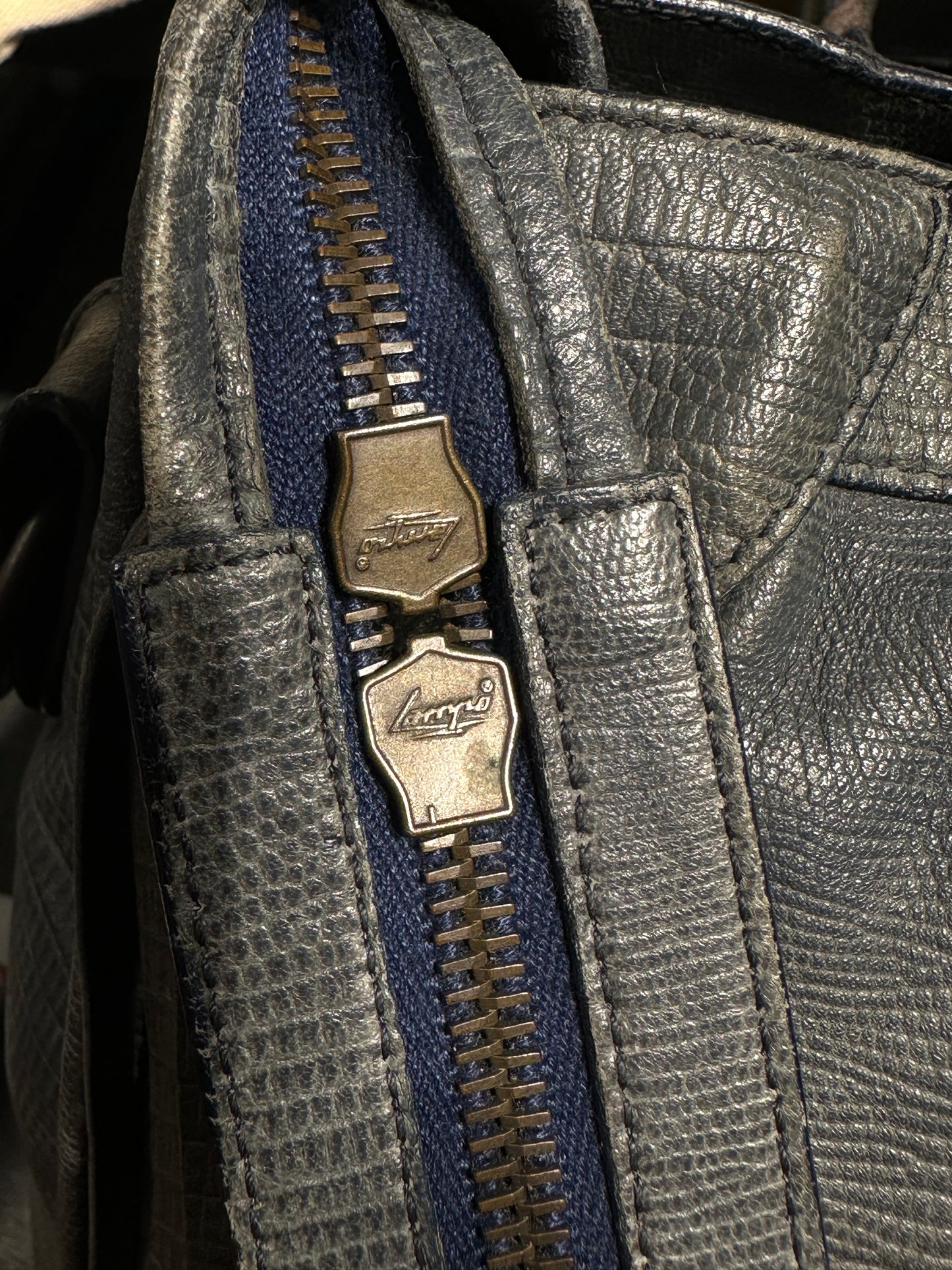 RARE Balenciaga Dark Night Lizard Embossed Leather RH City