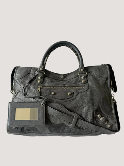 2000’s Balenciaga Gray Giant 12 Silver Hardware City Bag