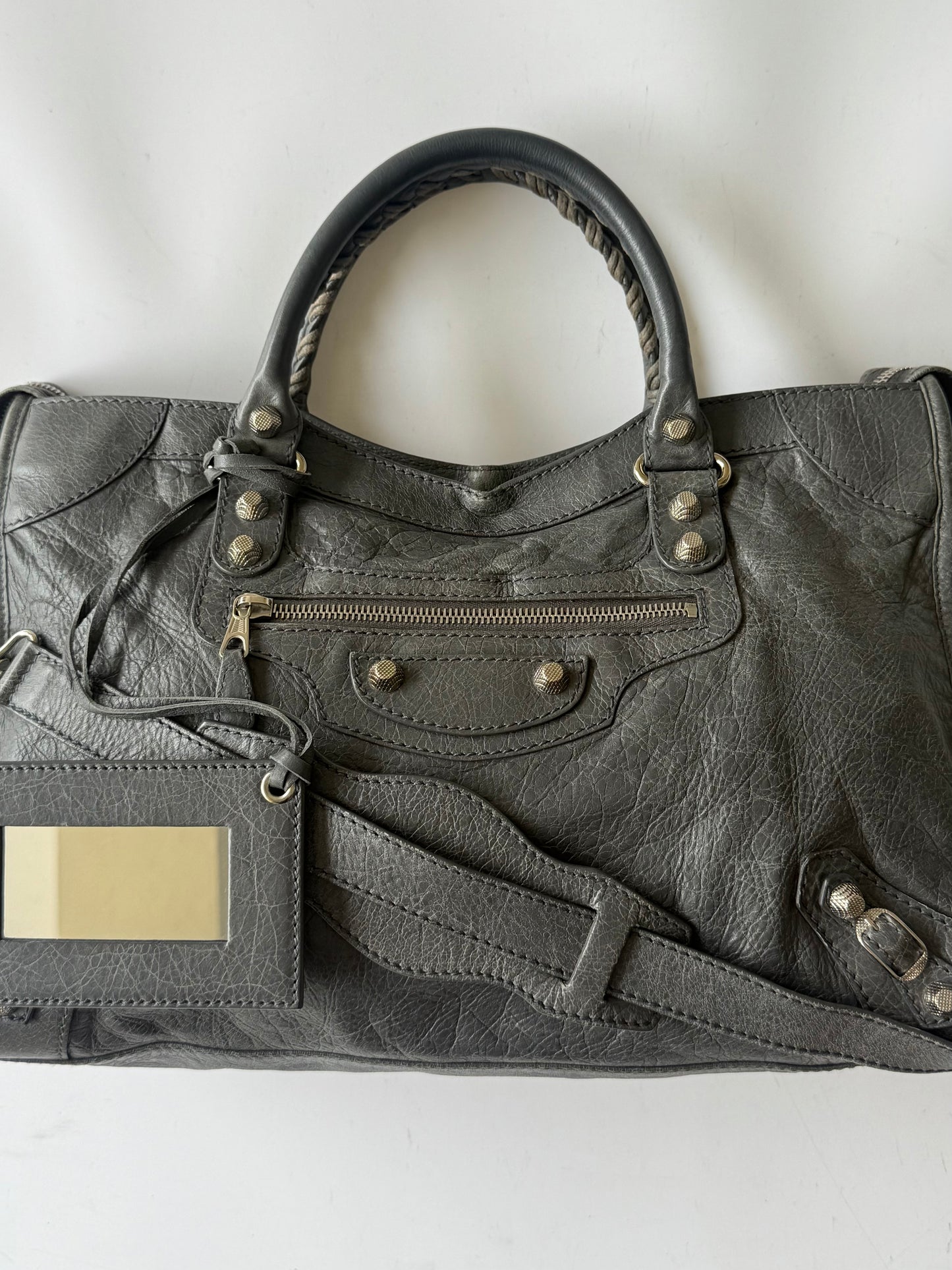 2000’s Balenciaga Gray Giant 12 Silver Hardware City Bag