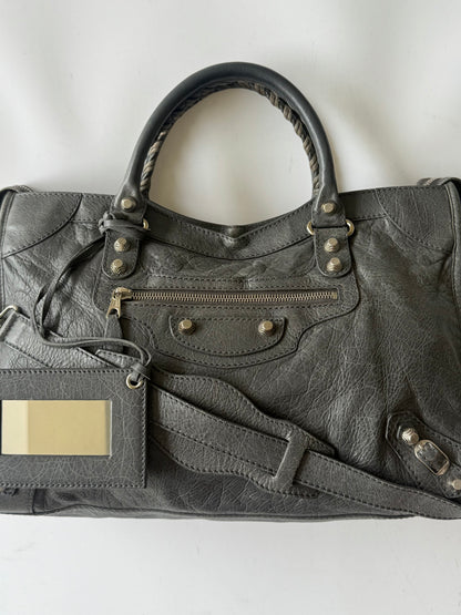 2000’s Balenciaga Gray Giant 12 Silver Hardware City Bag