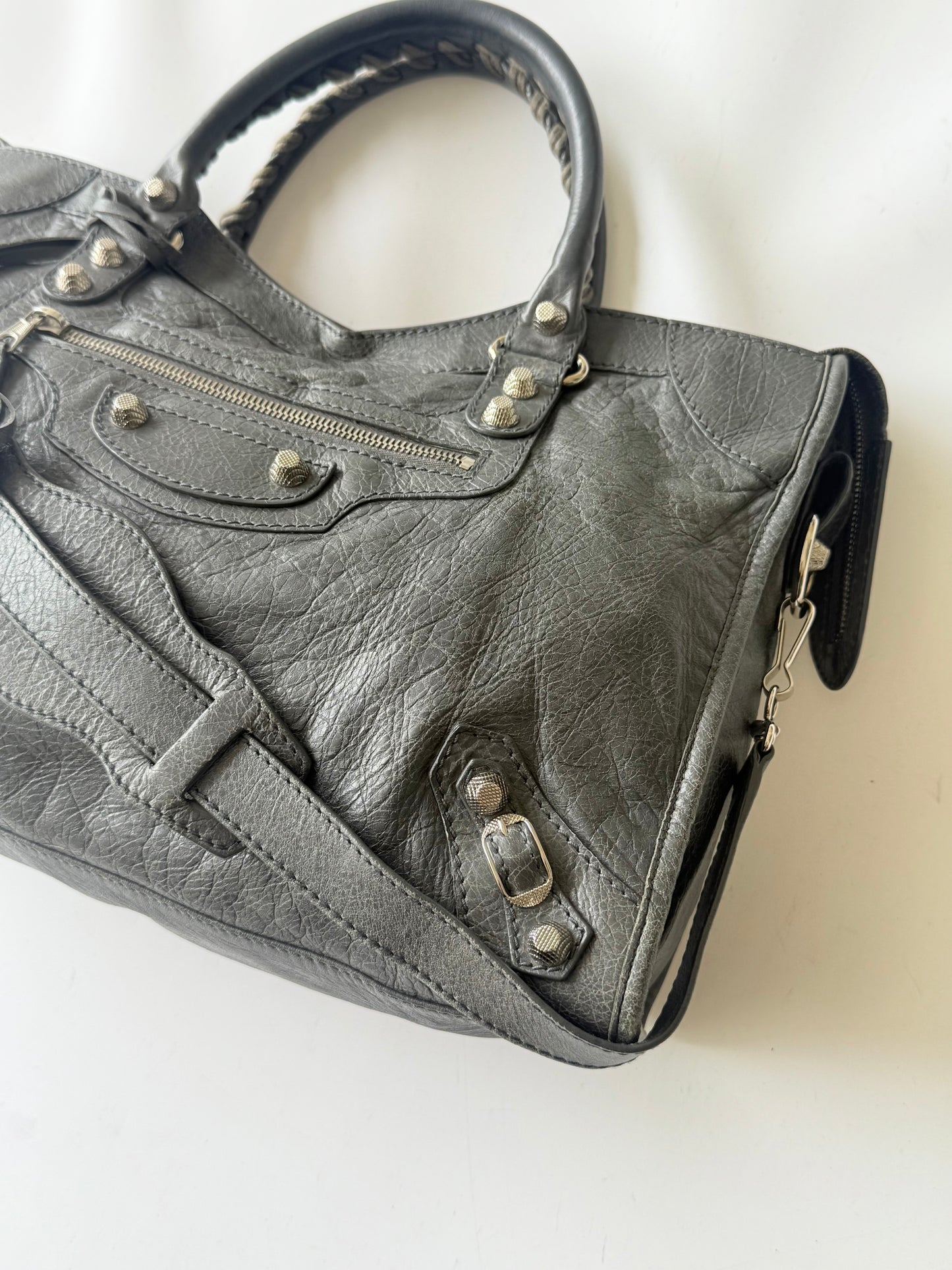 2000’s Balenciaga Gray Giant 12 Silver Hardware City Bag