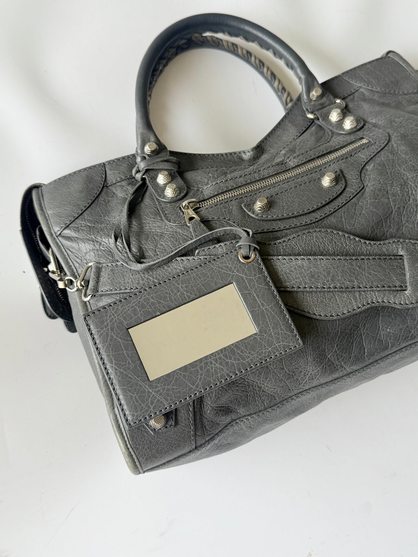 2000’s Balenciaga Gray Giant 12 Silver Hardware City Bag