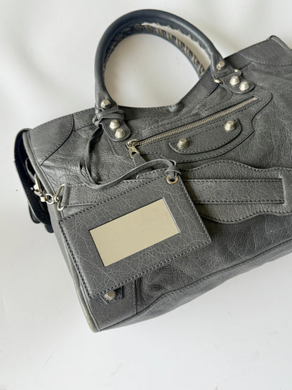2000’s Balenciaga Gray Giant 12 Silver Hardware City Bag