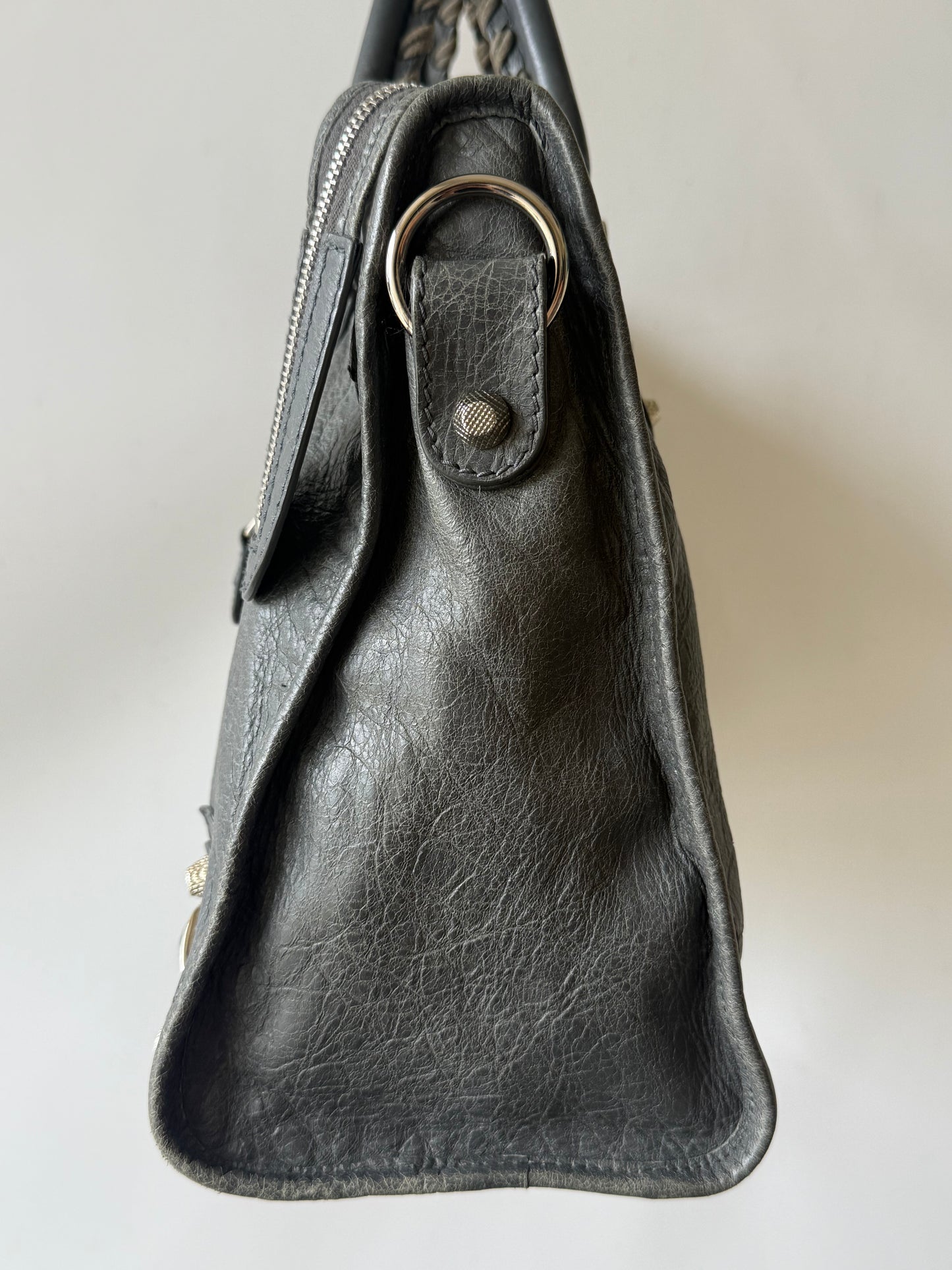 2000’s Balenciaga Gray Giant 12 Silver Hardware City Bag