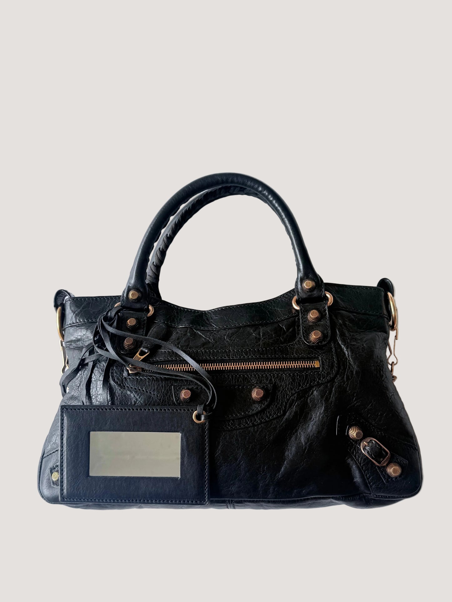 2000’s Balenciaga Black Giant 12 Rose Gold First City Bag