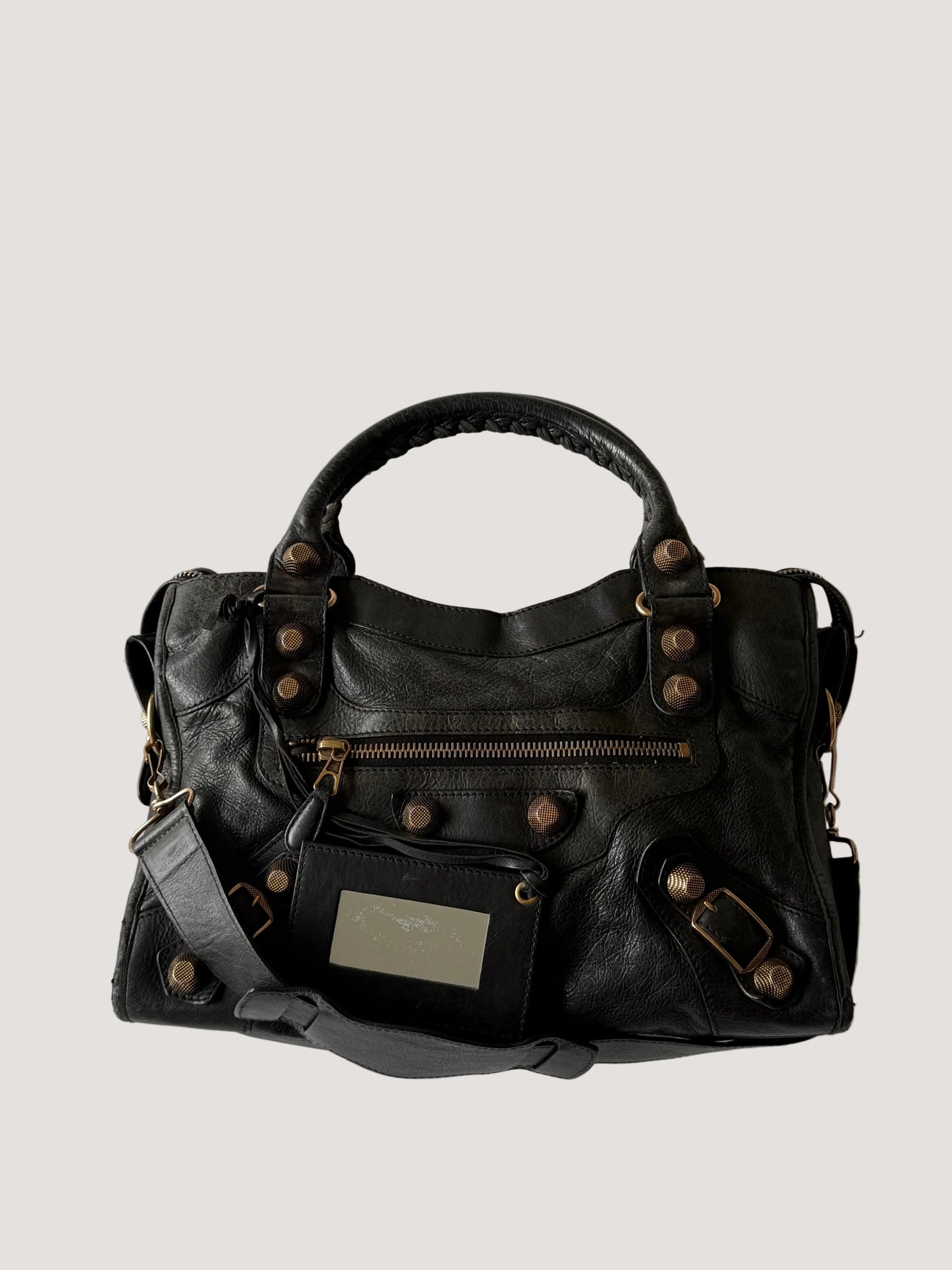 2000’s Balenciaga Black Giant 21 Rose Gold City Bag
