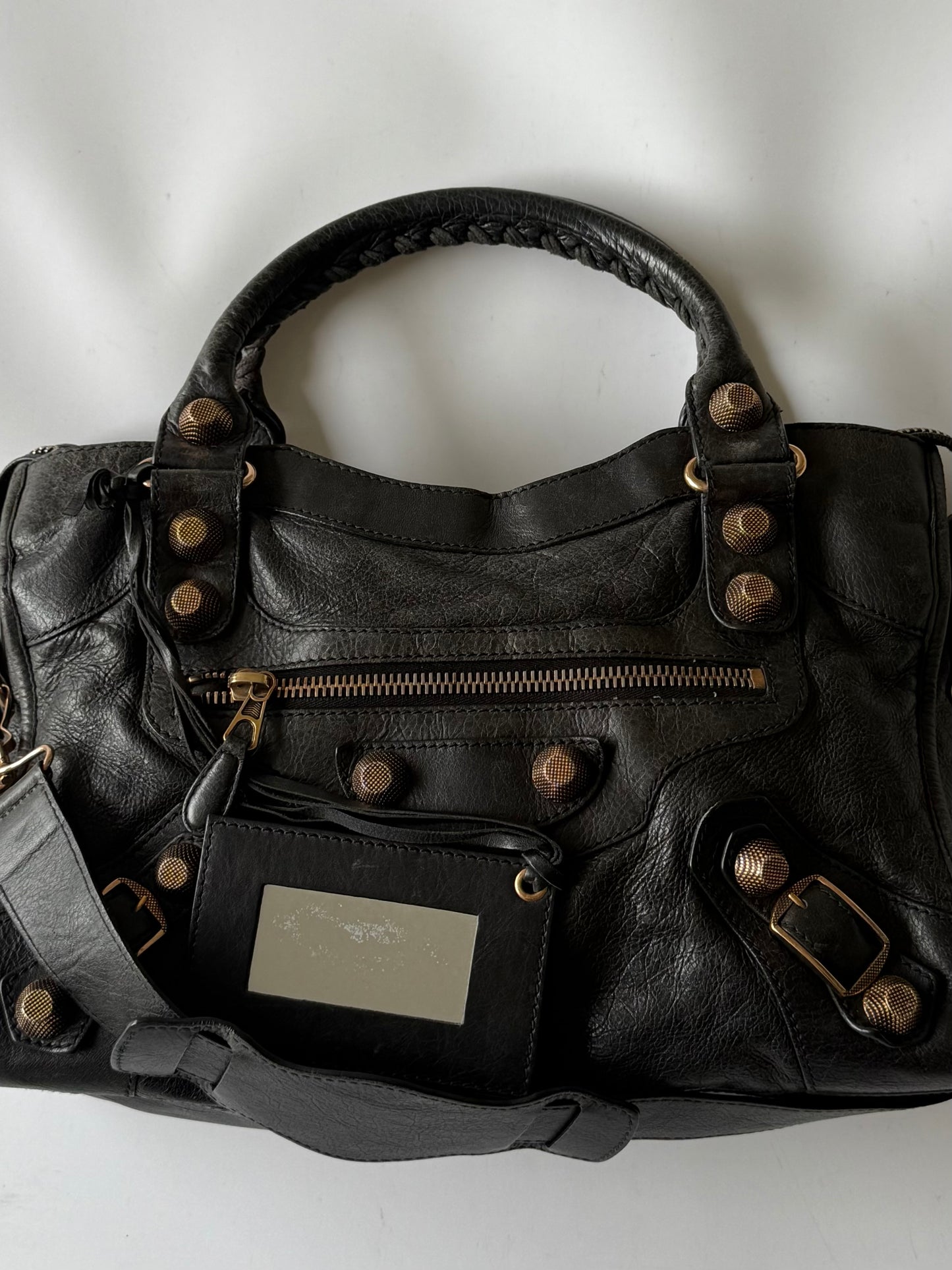 2000’s Balenciaga Black Giant 21 Rose Gold City Bag