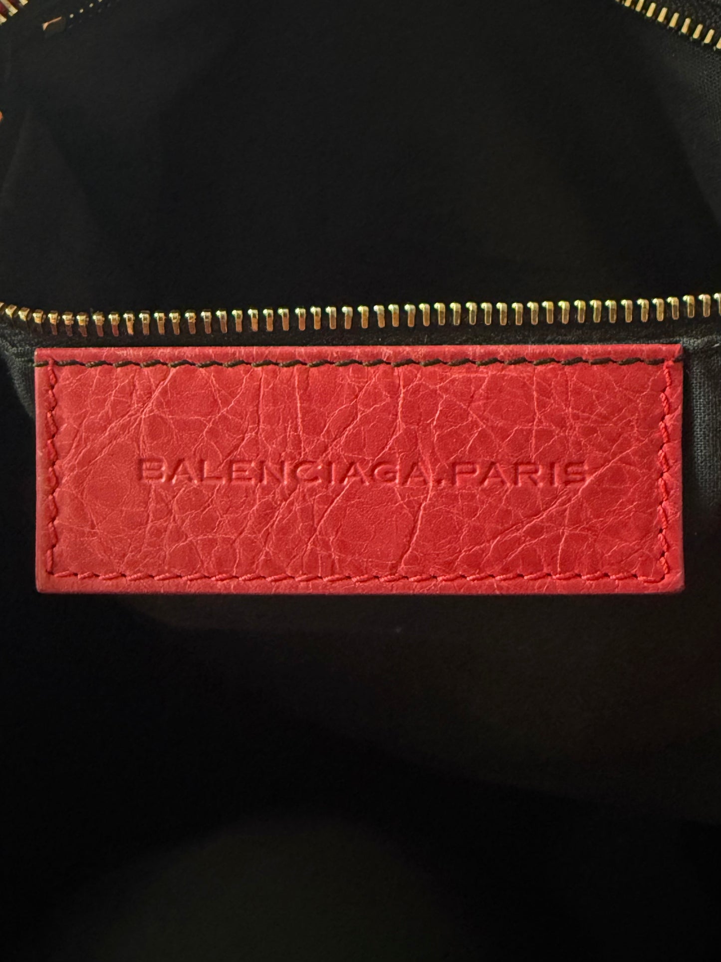 2000’s Balenciaga Red Giant 12 City Motorcycle Bag