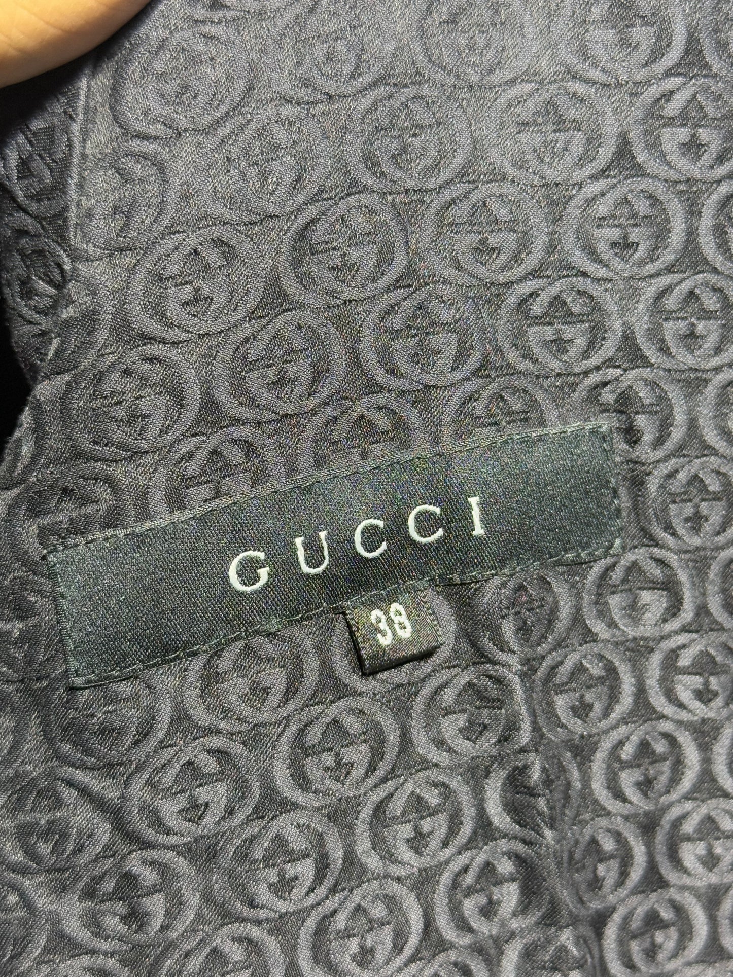 Gucci by Tom Ford FW2003 GG Women’s Black Hooded Jacket