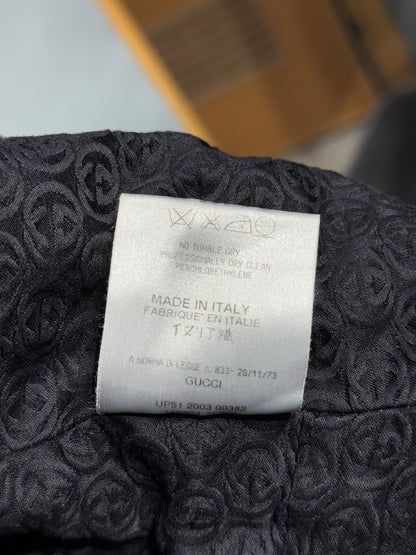 Gucci by Tom Ford FW2003 GG Women’s Black Hooded Jacket