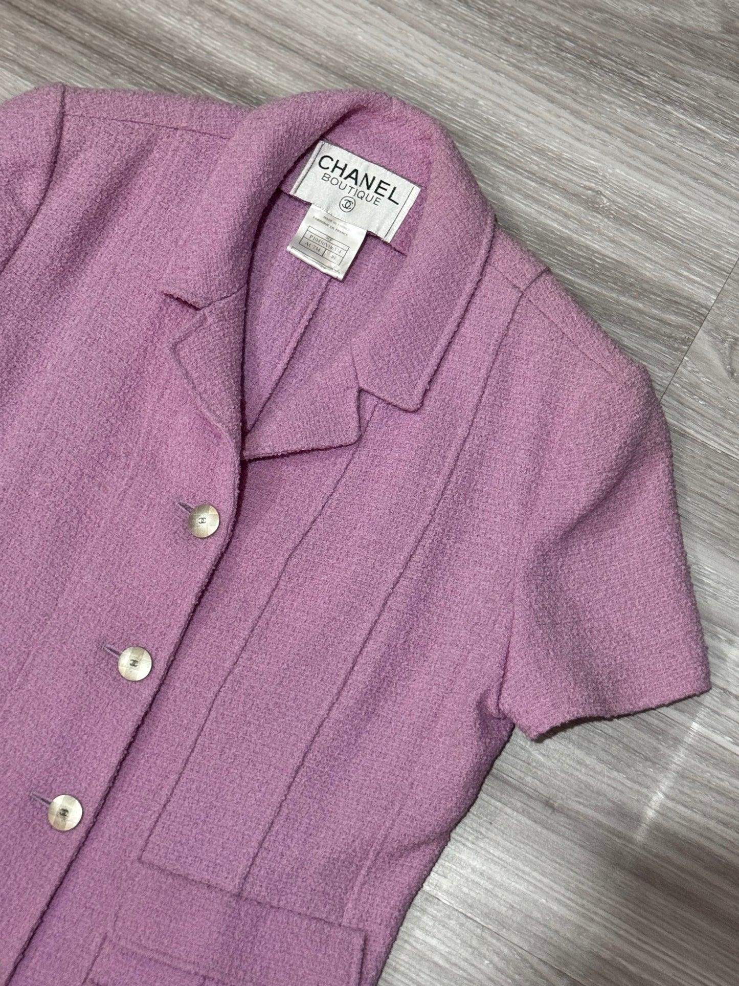 Chanel 1998 Purple Tweed Set