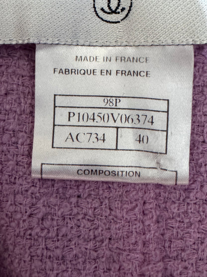 Chanel 1998 Purple Tweed Set