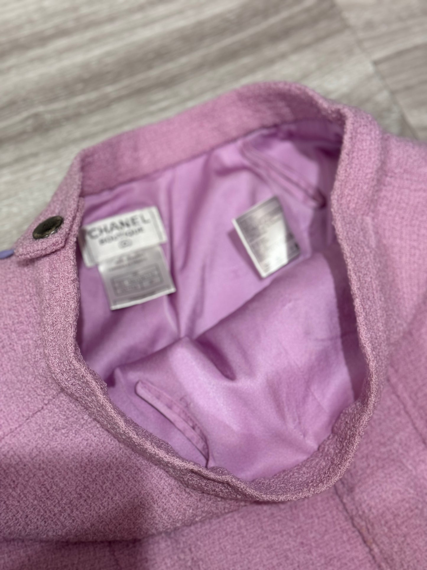 Chanel 1998 Purple Tweed Set