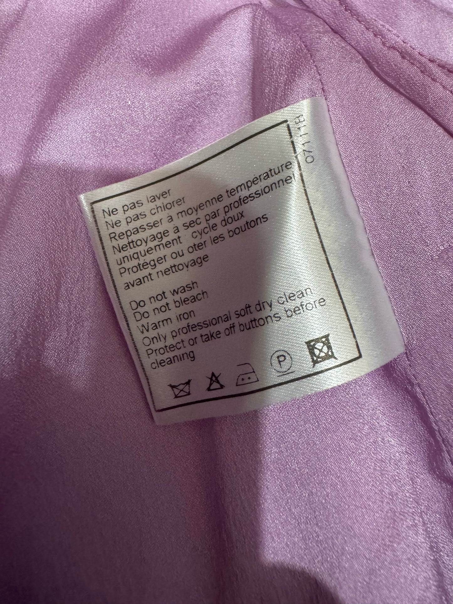 Chanel 1998 Purple Tweed Set