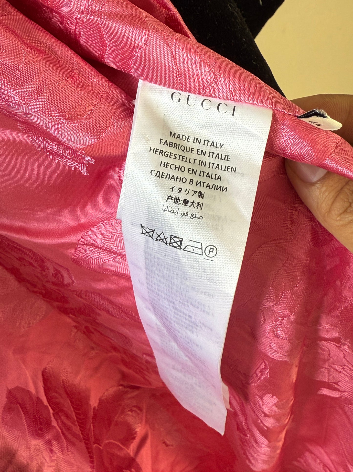 New Cruise 2019 Gucci Runway Embroidered Pastel Pink Kimono