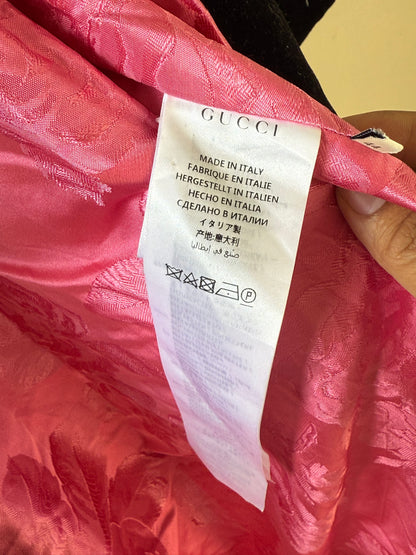 New Cruise 2019 Gucci Runway Embroidered Pastel Pink Kimono