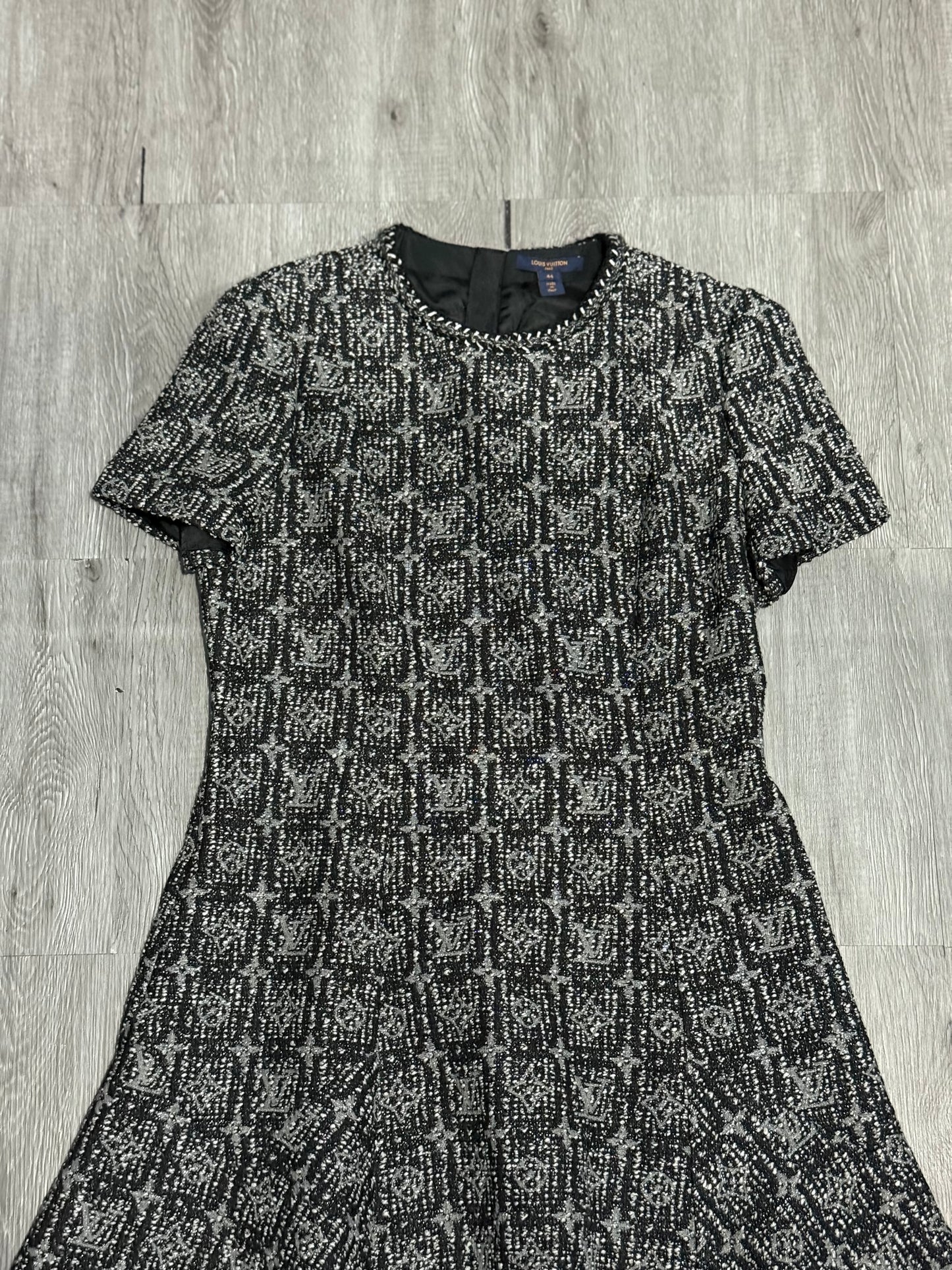 Louis Vuitton - SS21 - Metallic Tweed Monogram Skater Dress