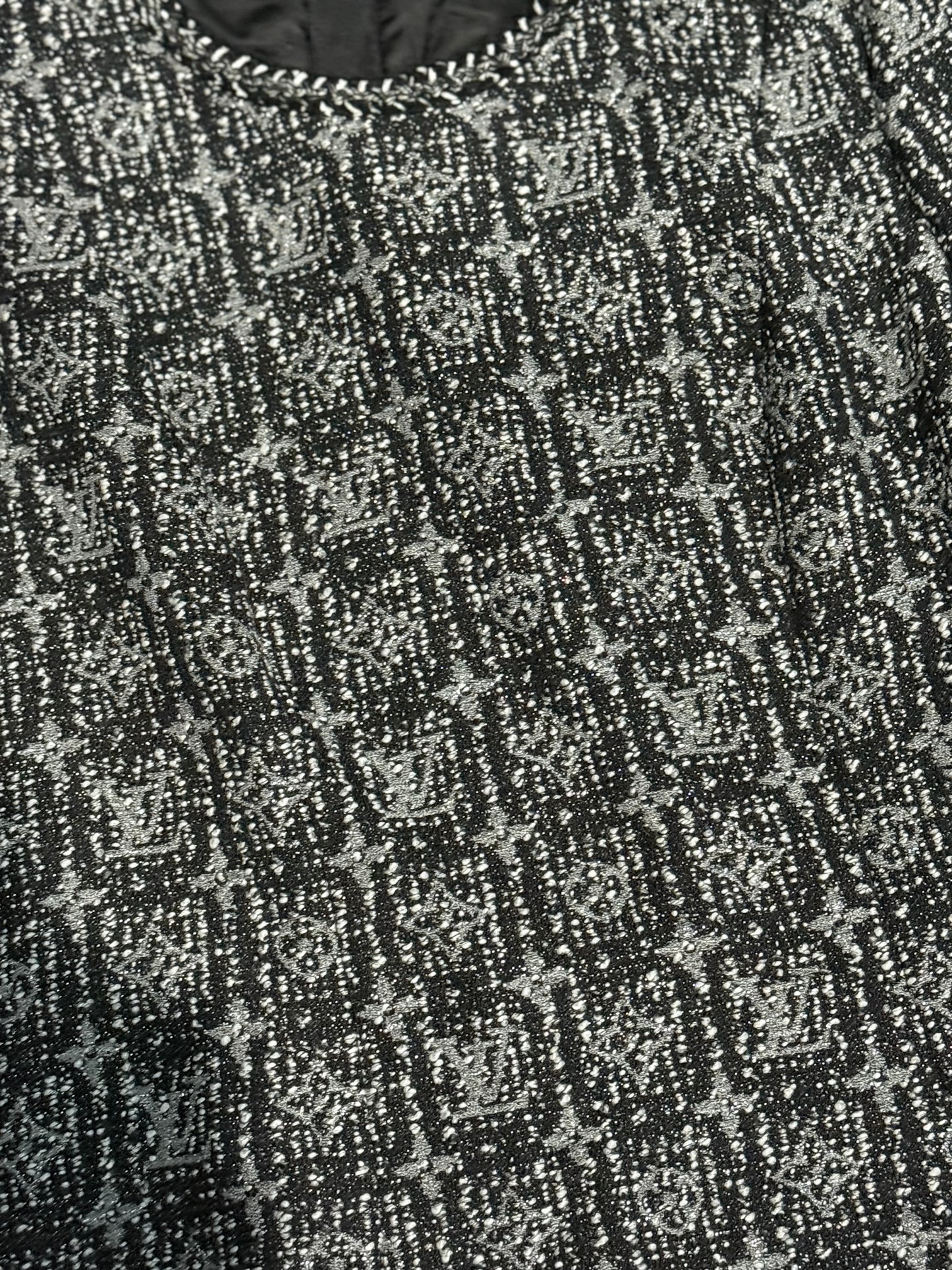 Louis Vuitton - SS21 - Metallic Tweed Monogram Skater Dress