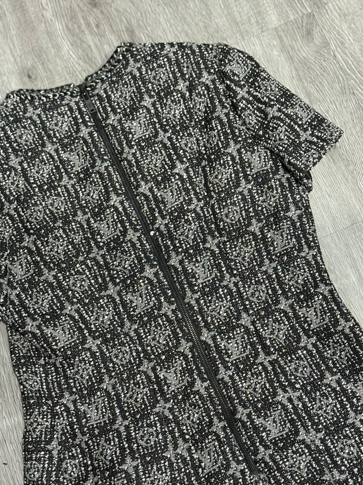 Louis Vuitton - SS21 - Metallic Tweed Monogram Skater Dress