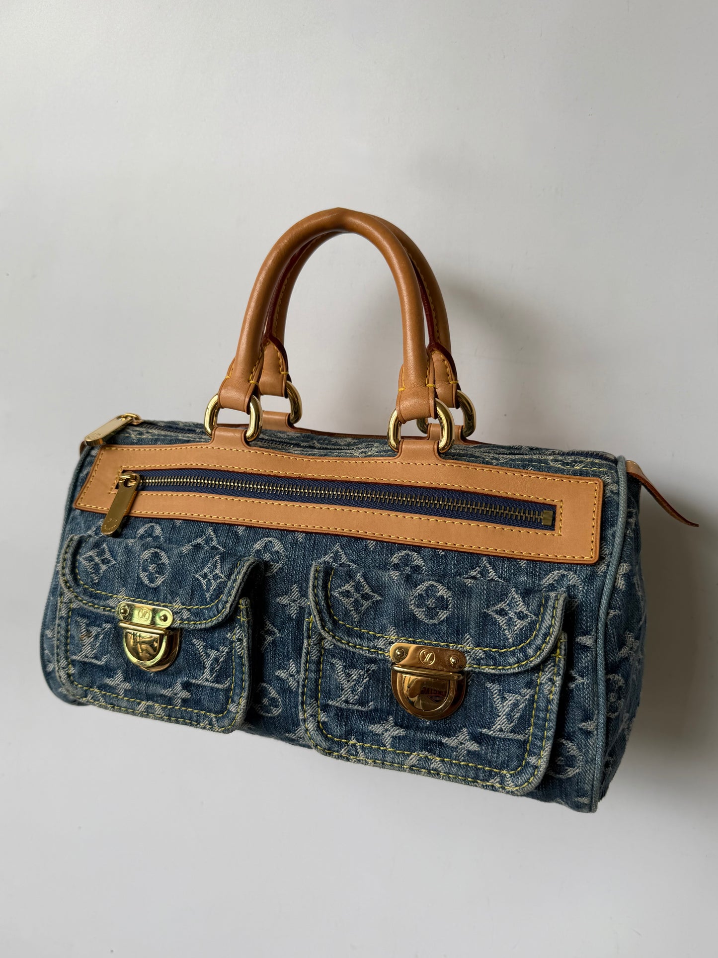 Louis Vuitton Blue Monogram Denim Neo Speedy Bag