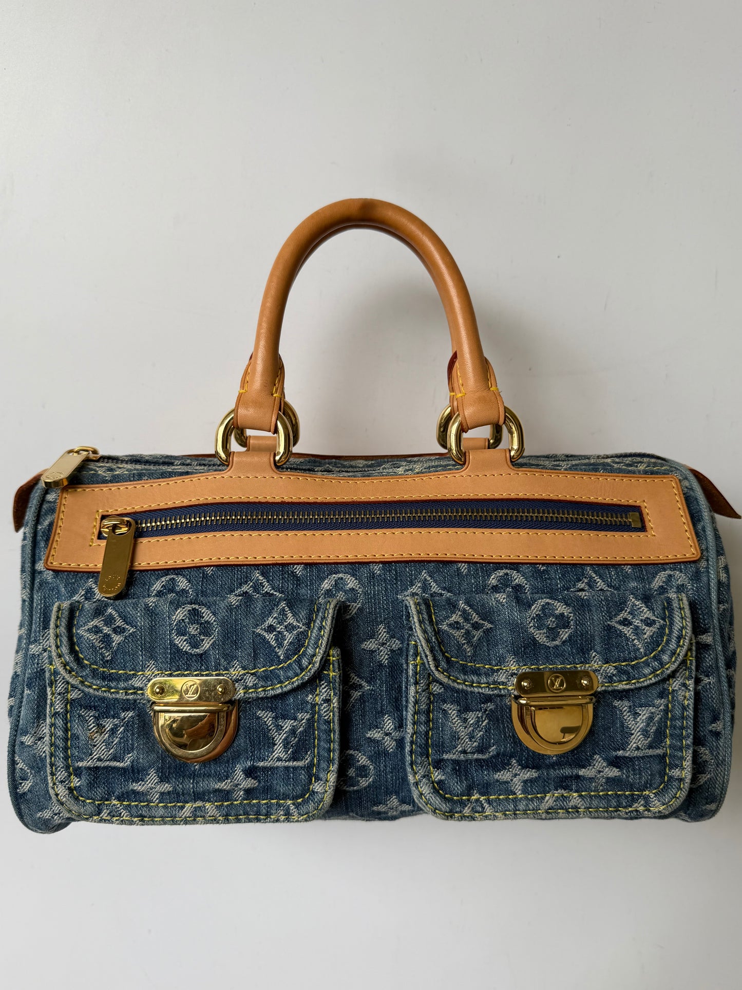 Louis Vuitton Blue Monogram Denim Neo Speedy Bag