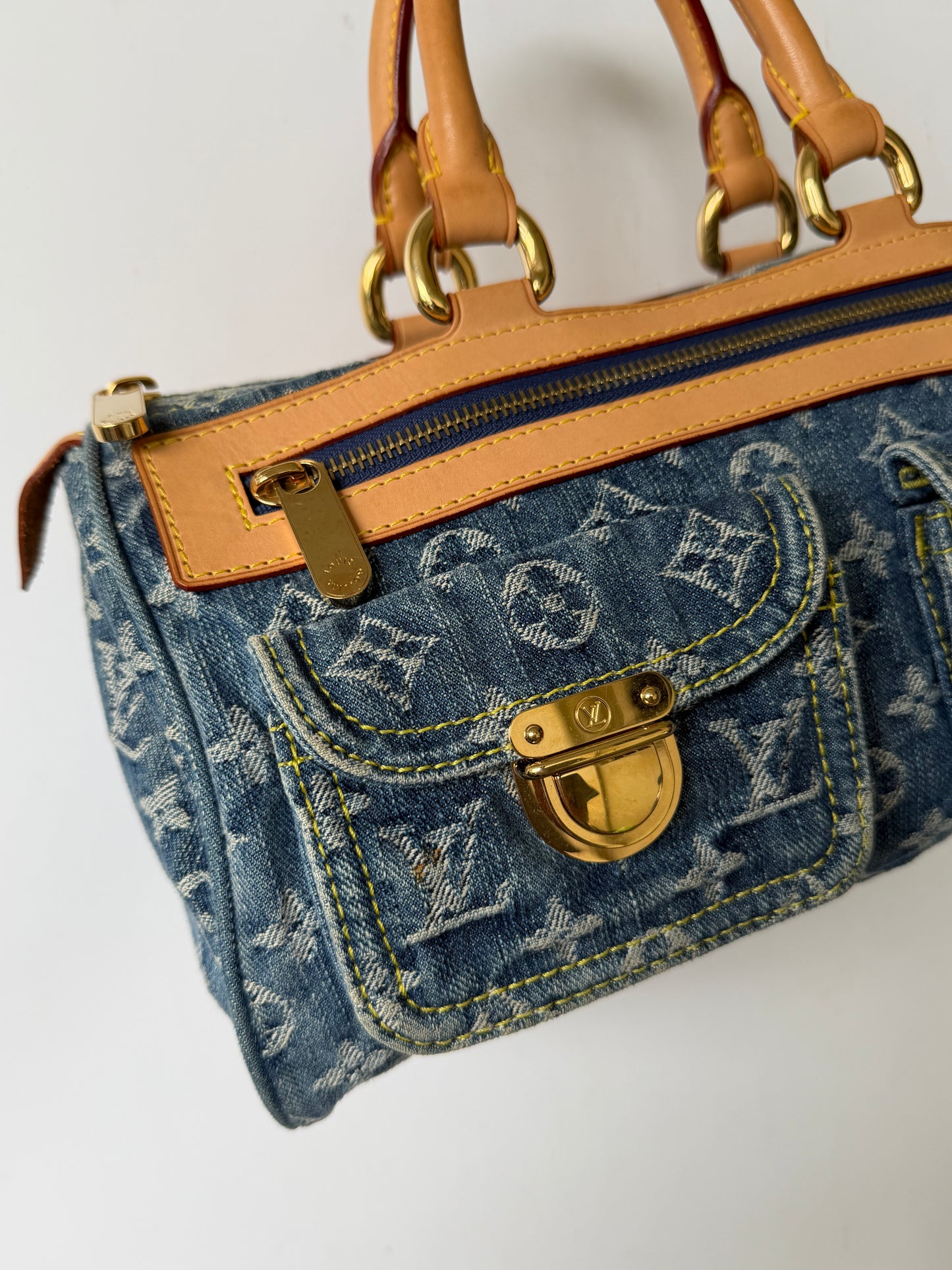Louis Vuitton Blue Monogram Denim Neo Speedy Bag